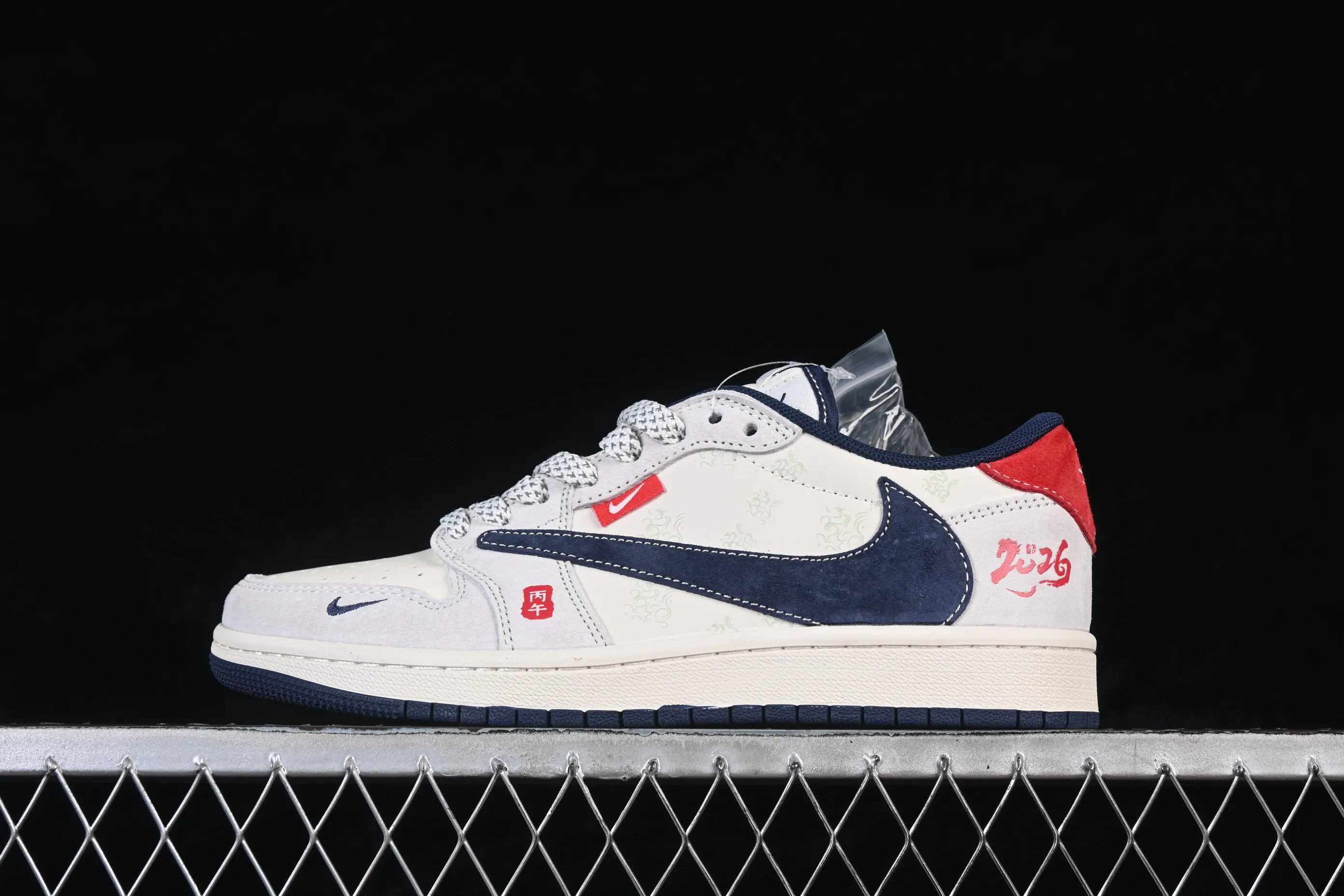 All categories Air Jordan Jordan series basketball shoes Air Jordan 1 Low High-end customized low-top sneakers Air Jordan 1 Low AJ1 Joe 1 Year of the Horse limited high-end customized low-top retro basketball shoes YX5066-414